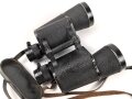 Kriegsmarine, Dienstglas 7 x 50 mit speziellen Okularmuscheln , Hersteller bmk. Glasklare Durchsicht, keine Strichplatte. Okularabdeckung weich. Trageriemen mit Altersspuren.