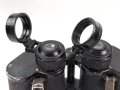Kriegsmarine, Dienstglas 7 x 50 mit speziellen Okularmuscheln , Hersteller bmk. Glasklare Durchsicht, keine Strichplatte. Okularabdeckung weich. Trageriemen mit Altersspuren.