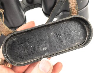 Dienstglas 10 x 50 Wehrmacht, Hersteller rln. Guter Gesamtzustand, Glasklare Durchsicht, keine Strichplatte