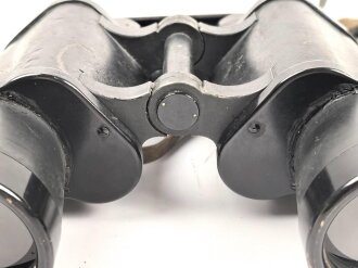 Dienstglas 10 x 50 Wehrmacht, Hersteller rln. Guter Gesamtzustand, Glasklare Durchsicht, keine Strichplatte