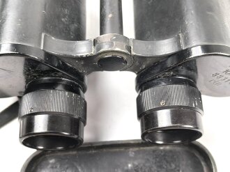 Dienstglas 10 x 50 Wehrmacht, Hersteller rln. Guter Gesamtzustand, Glasklare Durchsicht, keine Strichplatte