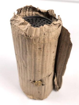 Dochtlampe zur Sammleranwärmung für Wehrmachtsfahrzeuge, original verpacktes Stück, datiert 1943