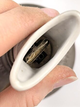 Dochtlampe zur Sammleranwärmung für Wehrmachtsfahrzeuge, original verpacktes Stück, datiert 1943