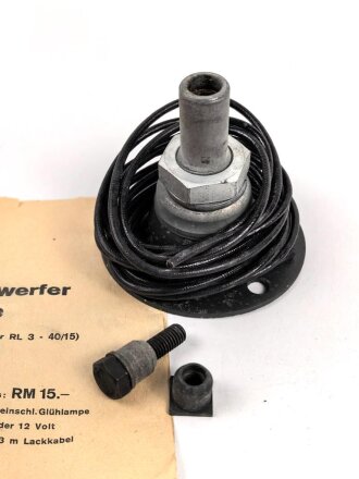 Notek " Wehrmacht Tarnscheinwerfer für Kraftfahrzeuge" Ungebraucht, vollständig, in der originalen Umverpackung inklusive der " Betriebs- und Einbauvorschrift"