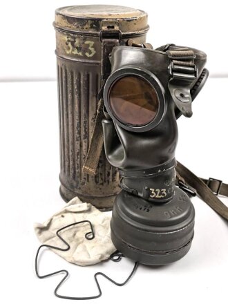 Original getarnte Gasmaskendose Modell 1938 der...