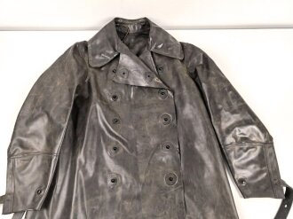 Schwerer Gasschutzanzug , Jacke und Hose aus weichem Gummi, Hersteller Continental. Ein Hosenträger fehlt, sonst guter Zustand