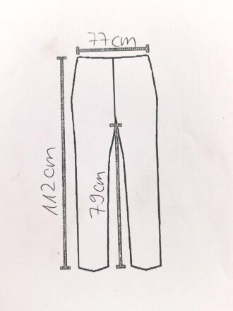 Waffen SS, Hose für Mannschaften Modell 1943. Ungetragenes Kammerstück in sehr gutem Zustand