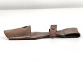 Koppelschuh zum Seitengewehr M84/98 für k98 der Wehrmacht. Ungeschwärztes Stück, datiert 1940