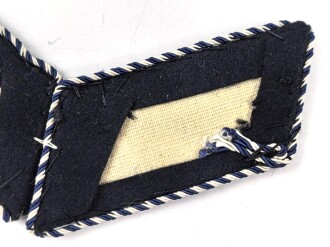 Deutsche Reichsbahn III.Reich, Paar Kragenspiegel in sehr gutem Zustand, die Kordel blau / weiß