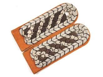 Polizei III.Reich, Paar Schulterstücke Meister der Gendarmerie