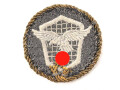 Luftwaffe,  Ärmelabzeichen für Kraftfahrpersonal mit goldener Auszeichnungskordel