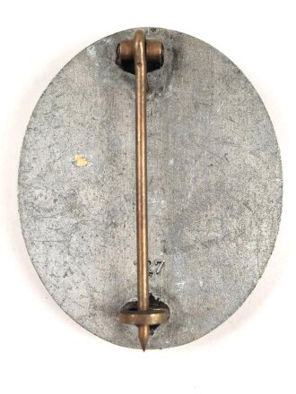 Verwundetenabzeichen silber , Zink, Hersteller "127"  für Moritz Hausch AG, Pforzheim