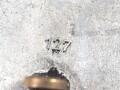 Verwundetenabzeichen silber , Zink, Hersteller "127"  für Moritz Hausch AG, Pforzheim