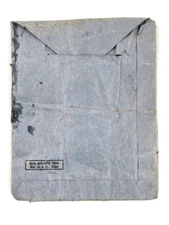 Tüte zum Ehrenkreuz der Deutschen Mutter Zweite Stufe ( silber )  Hersteller Ulbrichts Witwe Wien, Klebereste