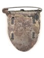 Kubanschild 1943 , Eisen bronziert,  Getragenes Stück, zum Anstecken umgebaut.