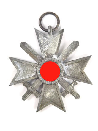 Kriegsverdienstkreuz 2. Klasse mit Schwertern ,Zink, Hersteller "45" im Bandring für Franz Jungwirth, Wien. Ungereinigt