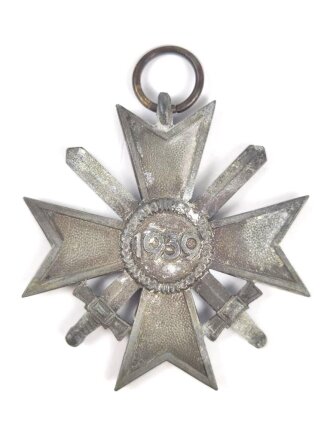 Kriegsverdienstkreuz 2. Klasse mit Schwertern ,Zink, Hersteller "45" im Bandring für Franz Jungwirth, Wien. Ungereinigt