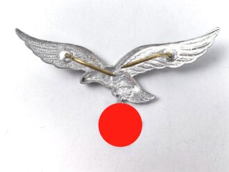 Luftwaffe, Adler für eine Schirmmütze für Mannschaften, Aluminium