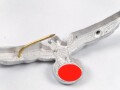 Heer, Adler für eine Schirmmütze für Mannschaften, Aluminium, ein Splint fehlt
