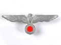 Heer, Adler für eine Schirmmütze für Mannschaften, Zinkblech versilbert, letzte Ausführung mit mitgeprägten Splinten