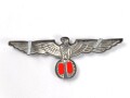 Heer, Adler für eine Schirmmütze für Mannschaften, Zinkblech versilbert, letzte Ausführung mit mitgeprägten Splinten
