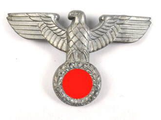 Reichspost / Forst, Adler für eine Schirmmütze für Mannschaften, Zink, ein Splint fehlt
