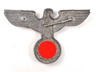 Reichspost / Forst, Adler für eine Schirmmütze für Mannschaften, Zink, ein Splint fehlt