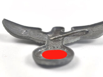 Reichspost / Forst, Adler für eine Schirmmütze für Mannschaften, Zink, ein Splint fehlt