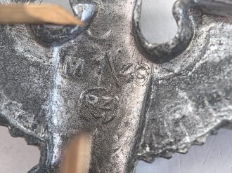 Adler für eine Schirmmütze für  Hitlerjugend Führer, Zink versilbert