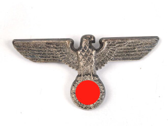 Adler für eine Schirmmütze für  Hitlerjugend Führer, Buntmetall versilbert, nur ein Splint vorhanden