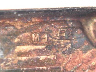 Adler für eine Schirmmütze für  Hitlerjugend Führer, Buntmetall versilbert, nur ein Splint vorhanden