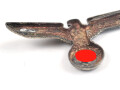 Adler für eine Schirmmütze für  Hitlerjugend Führer, Buntmetall versilbert, nur ein Splint vorhanden