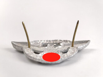 Polizei III.Reich,  Adler für eine Schirmmütze für  Mannschaften,  Aluminium