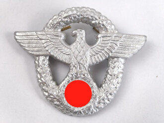 Polizei III.Reich,  Adler für eine Schirmmütze für  Mannschaften,  Aluminium