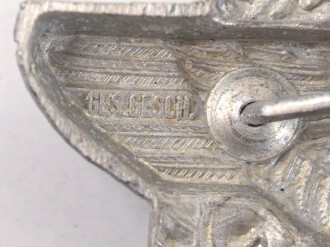 Polizei III.Reich, " Landwacht " Adler für eine Schirmmütze für  Mannschaften,  Aluminium