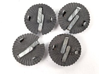 Kaiserreich, 1. Weltkrieg und frühe Wehrmacht. 4 x Kokarde für eine Schirmmütze, alle leicht defekt