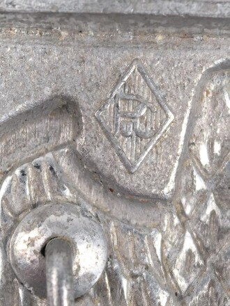 Adlerschild für den Tropenhelm des Heeres. Aluminium