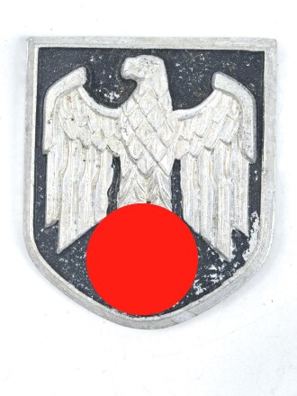 Adlerschild für den Tropenhelm des Heeres. Aluminium