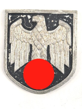 Adlerschild für den Tropenhelm des Heeres. Aluminium