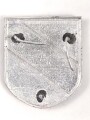 Wappenschild für den Tropenhelm des Heeres. Aluminium, ein Splint fehlt