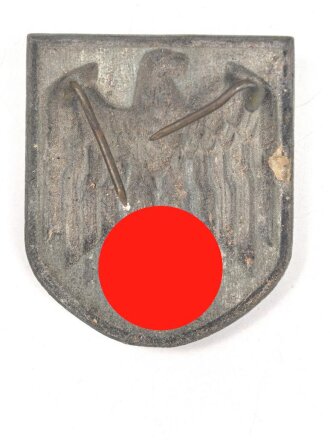 Adlerschild für den Tropenhelm des Heeres. Zink, ein...