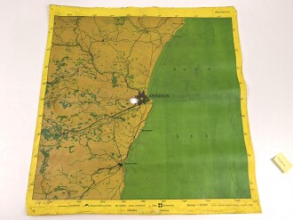 Luftwaffe Navigationskarte England ( Unternehmen Seelöwe, geplante Invasion ) Aberdeen / Mory Firth . Datiert 1941, Maße 65 x 66cm