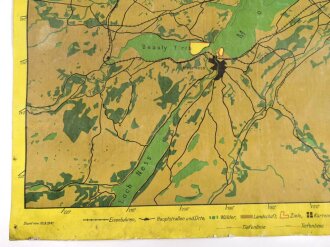 Luftwaffe Navigationskarte England ( Unternehmen Seelöwe, geplante Invasion ) Aberdeen / Mory Firth . Datiert 1941, Maße 65 x 66cm