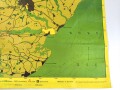 Luftwaffe Navigationskarte England ( Unternehmen Seelöwe, geplante Invasion ) Ipswich / Harwich . Datiert 1941, Maße 65 x 66cm