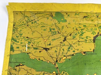 Luftwaffe Navigationskarte England ( Unternehmen Seelöwe, geplante Invasion ) Edinburgh / Dundee . Datiert 1941, Maße 65 x 66cm