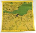Luftwaffe Navigationskarte England ( Unternehmen Seelöwe, geplante Invasion ) Edinburgh / Dundee . Datiert 1941, Maße 65 x 66cm