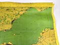 Luftwaffe Navigationskarte England ( Unternehmen Seelöwe, geplante Invasion ) Edinburgh / Dundee . Datiert 1941, Maße 65 x 66cm