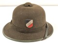 Tropenhelm für Angehörige des Heeres. Guter Gesamtzustand, Kopfgrösse 54,  Ausführung in Filz, datiert 1942