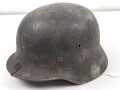 Heer, Stahlhelm Modell 1940. In allen Teilen original und zusammengehöriges Stück des Obergefreiten Bothe. Ungereinigt, Hersteller nicht lesbar, Glockengrösse 64