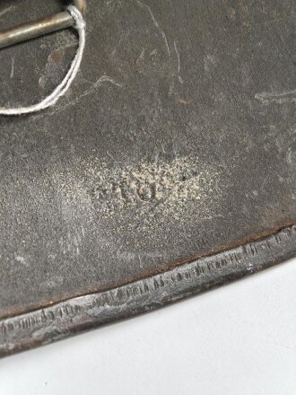 Heer, Stahlhelm Übergangsmodell Reichswehr / frühe Wehrmacht. In allen Teilen original und zusammengehöriges Stück, Ungereinigt, ET64